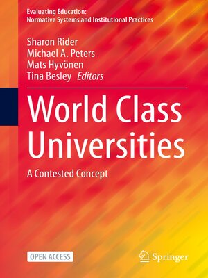 cover image of World Class Universities